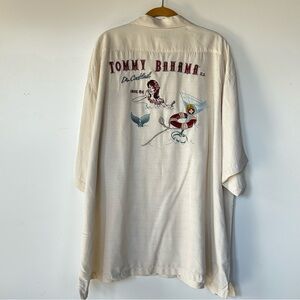 Tommy Bahama 100% Silk Camp Shirt Dr. Cocktail XXL